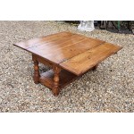 Oak Fold Out Coffee Table